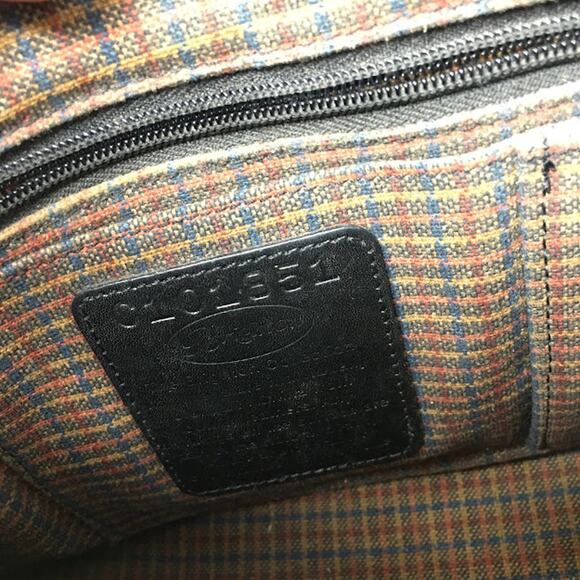 Vintage Brighton Barbados Hobo Shoulder Bag Black Pebbled Leather Braided Strap - Picture 4 of 8